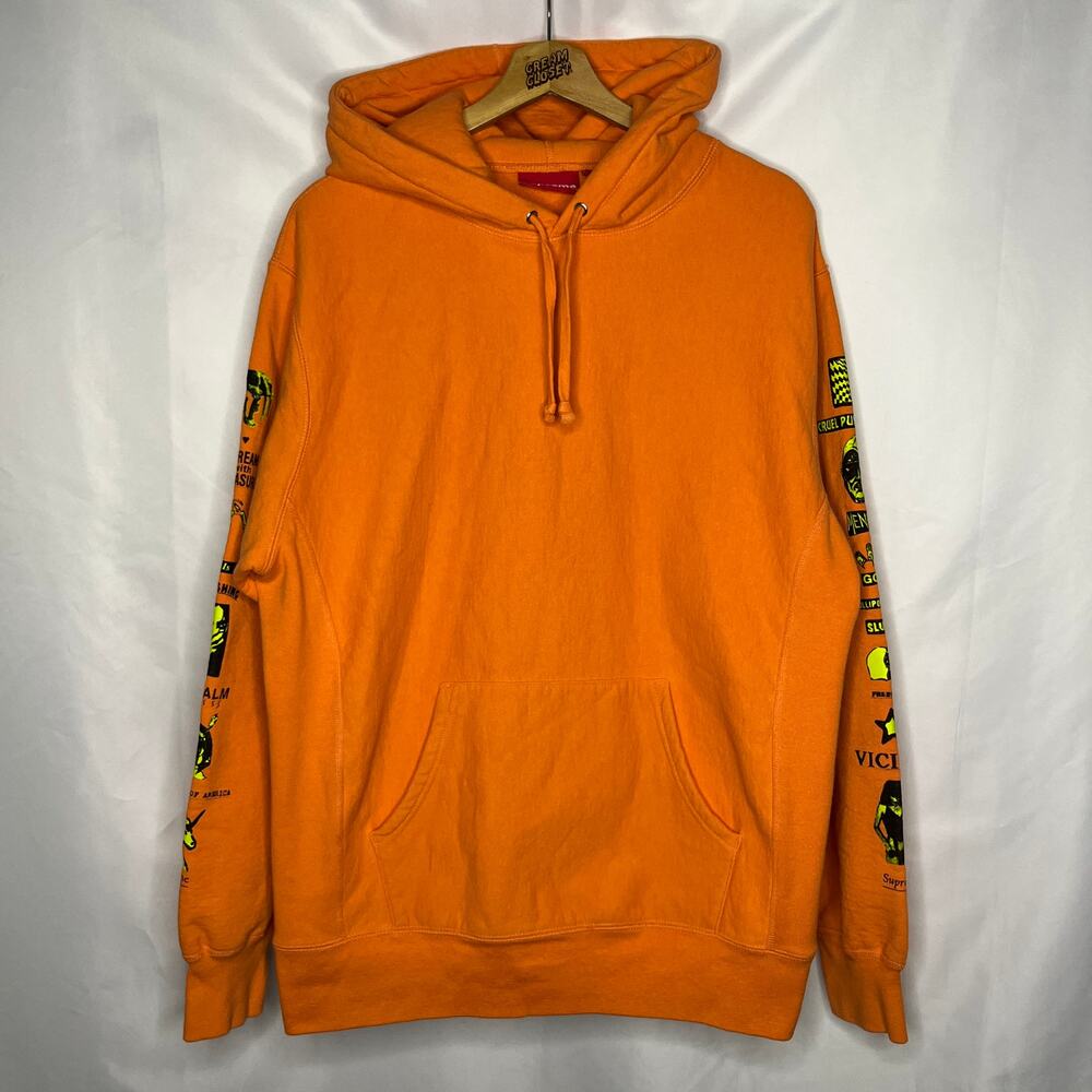 FW18 2018 Supreme NYC Menace Hoodie in Orange L